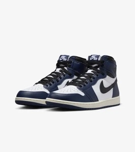 新品 正規 NIKE AIR JORDAN1 RETRO HIGH OG MIDNIGHT NAVY DZ5485-401 [US9.5/27.5cm] /ナイキ/エアジョーダン1/ハイ/ネイビー