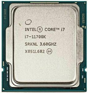 Intel Core i7-11700K SRKNL 8C 3.6GHz 16MB 125W LGA1200