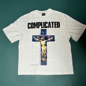 SAINT MICHAEL セント マイケル ×KOSUKE KAWAMURA 23AW KK_LS TEE/COMPLICATED / WHITE