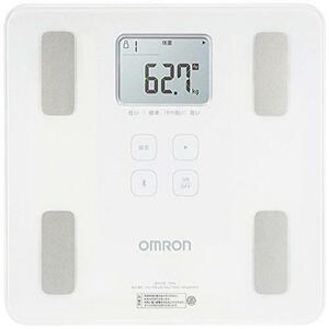 ◆送料無料 オムロン 体重・体組成計 カラダスキャン スマホアプリ/OMRON connect対応 シャイニーホワイト HBF-230T-SW ▼特価品▼