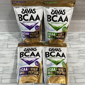 ザバス(SAVAS) BCAAパウダー 2種 計4袋 アソート　明治 アミノ酸 ビーシーエーエー 粉末清涼飲料 水分補給 トレーニング ダイエット