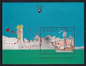 2 アンゴラ【未使用】＜「 1992 国際切手展《Genova 