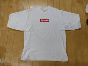 シュプリーム　SUPREME　ボックスロゴロングＴシャツ　Box Logo L/S Tee　ホワイト　サイズＸＬ