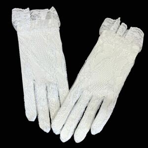 新品レースグローブ 手袋 ホワイト【a26】