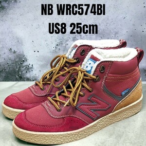 希少 new balance ニューバランス WRC574BI 25cm レッド　レディーススニーカー　ニューバランススニーカー　ニューバランス574