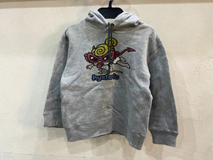 ☆HYSTERIC MINI/ヒステリックミニ デビルプリントパーカー size100cm キッズ 男女兼用 グレー ストリート 古着 used☆