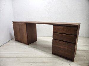 【美品】MASTERWAL マスターウォール NOTE SYSTEM DESK ノートシステムデスク ユニットデスク 事務机 書斎机 作業机ウォールナット