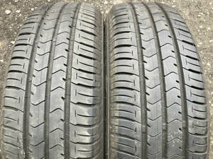 溝あり 185/65R15 2本 BS Ecopia 夏タイヤ中古 bBイストシエンタフィルダーなどに 手渡し可 札幌市白石区 N1290-2