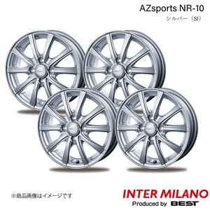 INTER MILANO/インターミラノ AZsports NR-10 マーチ K13 ホイール 4本【14×5.5J 4-100 INSET 45 シルバー】