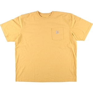 古着 カーハート Carhartt ORIGINAL FIT 半袖 ワンポイントロゴポケットTシャツ メンズXXL /eaa320214