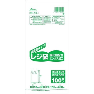 レジ袋 セイケツネットワーク FI-2 レジ袋30号 乳白色 300mmX400mm 100枚入り X60パック