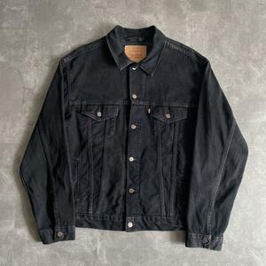 神サイズ 00s ビンテージ Levis リーバイス 70507 0260 黒残り サルファ BIGサイズ ブラック デニム ジャケット メキシコ製 L 黒 Gジャン