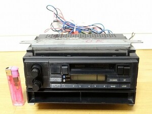 希少 80年代 ビンテージ SANYO サンヨー FT-7808 カーオーディオ カーステレオ カセットプレイヤー 旧車 街道レーサー レトロ 昭和 当時物