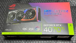 ROG-STRIX-RTX4070TI-O12G-GAMING [PCIExp 12GB]　オーバークロック ビデオカード　セミファンレス仕様3.2スロット占有トリプルファン