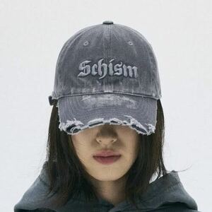 【schism inducing】BLACKLETTER BALL CAP 帽子 キャップ 韓国