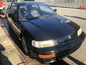 ホンダCRX sir VTEC 1.6 EF8 5速マニュアル　黒　B16A