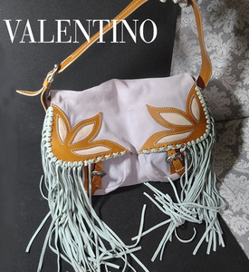 VALENTINO　バレンティノ・ガラバーニ　スェードフリンジバッグ