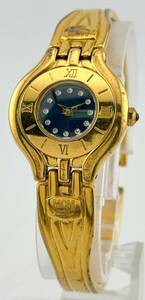 「エムシーエム　1円～」　「MCM」　ゴールド　バングルウォッチ　腕時計　クォーツ　稼働　レディース　L9644