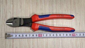 クニペックス【KNIPEX】200㎜7422-200（SB）強力型斜ニッパー（ベントタイプ）新品未使用★在庫あり