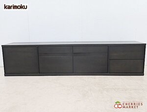 ◆展示品◆ Karimoku カリモク QT87シリーズ TVボード/テレビボード/Tテレビ台/AVボード ウォールナット 18万