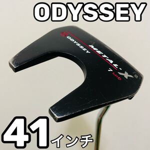 7504 ODYSSEY METAL-X #7 MID 41インチ オデッセイ メンズ 右利き パター 長尺 中尺 送料無料　匿名配送