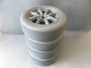 エンケイ8スポーク　タイヤホイールセット　15×6.5J　4H100　+35　タイヤおまけ