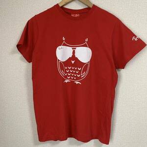 RAYBAN レイバン　tシャツ フクロウ　sサイズ　レッド a