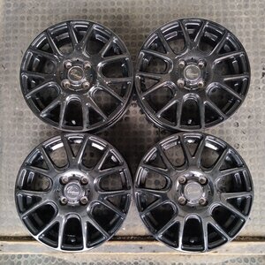 管理番号：A5-53【4本価格】【15x4.5J 4x100 ET+45 ハブ67.1】Verthandi YH-M7V・軽自動車等・店頭引取可能・適格請求書発行可能