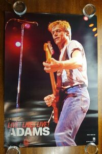 長◇PX585/B2判ポスター/ブライアン アダムス/Bryan Adams/LIVE LIVE LIVE/販促用 ポスター/