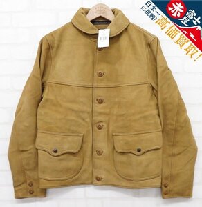 3J5411/新品 RRL WALKER DEERSKIN JACKET ディアスキンレザージャケット