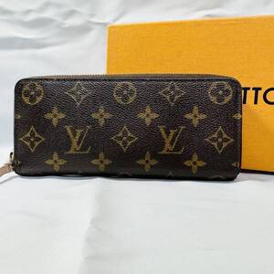 【美品】 LOUIS VUITTON ルイヴィトン M61298 モノグラム ポルトフォイユ クレマンス ラウンドファスナー 長財布 ローズバレリーヌ