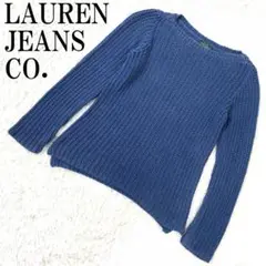 LAUREN JEANS CO. コットンニット ブルー M B8311