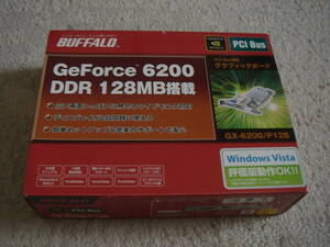 中古☆BUFFALO GeForce6200 PCIバス用 グラフィックボード GX-6200/P128 ビデオカード PCI☆