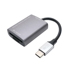 SDカードリーダ・ライタ USB-TYPE-C ミヨシ MCO USR-CSD1/DS ダークシルバー USB3.2Gen1対応 SDカード・microSDカード同時使用可能