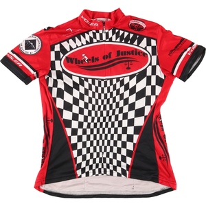 古着 90年代 VOLER ハーフジップ 半袖 サイクリングシャツ USA製 レディースM ヴィンテージ /eaa453735