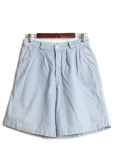 80s USA製 OLD GAP シャンブレー ショートパンツ レディース S / ヴィンテージ オールド ギャップ コットン ショーツ ハーフパンツ 2タック