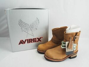 8T240429 未使用/保管品 AVIREX アビレックス バイク/ツーリング ブーツ AV2225 クレイジーホース サイズ/23cm 箱/タグ付 現状品