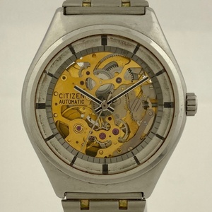 【ジャンク品】シチズン CITIZEN スケルトン 4-760107 腕時計 自動巻き 【中古】