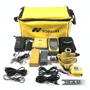 TOPCON GRS-1 トプコン GNSS受信機　電源コード/セミハードケース/ACアダプター/機械高変更アダプター/他 付属品多数あり＊簡易検査品