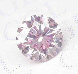 【100円～】0.079ct 天然ダイヤ Fancy Purplish Pink (ナチュラルカラー) SI1 