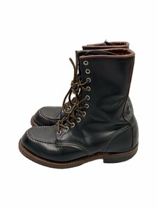 RED WING◆レースアップブーツ/US7/BLK/レザー/02015-0/110周年記念/Eワイズ//