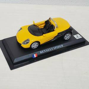 0208-296■ルノー RENAULT SPIDER スパイダー デルプラド 1/43 世界の名車 コレクション ミニカー 模型 パーツ未確認 現状品