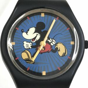 美品 Disney ディズニー ミッキーマウス 腕時計 クオーツ MICKEY MOUSE キャラクター コレクション 可愛い ブルー 電池交換済 動作確認済