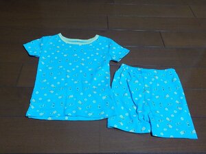 新品　女児　パジャマ　ルームウェア　上下セット　サイズ80　チューリップ　ブルー　クリックポスト円発送可　切手可