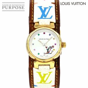 ルイ ヴィトン LOUIS VUITTON タンブール ラブ モノグラム マルチカラー Q12131 レディース 腕時計 村上隆コラボ 100本限定 K18YG 90205163