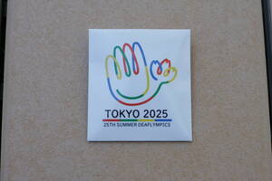 バッジ TOKYO 2025 25TH SUMMER DEAFLYMPICS 東京2025デフリンピック