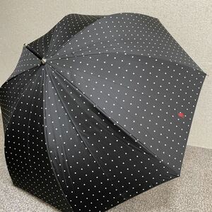 送料無料 新品 ラルフローレン 傘 雨傘 長傘 女性用 ドット 黒 ジャンプ傘 f