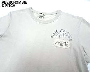 S【ABERCROMBIE Vintage Tee STATE ATHLETICS NY1892 3 アバクロンビー＆フィッチ Tシャツ A&F】