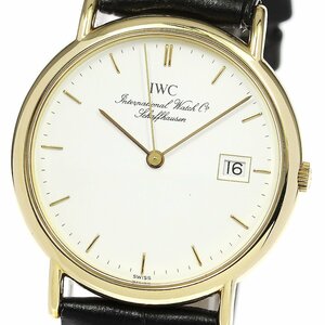 IWC IWC SCHAFFHAUSEN IW333103 ポートフィノ K18YG デイト クォーツ ボーイズ 良品 _743096