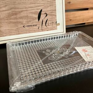 未使用 昭和レトロ ポップ 薔薇の角盆 お盆 トレー/KATAGI 片木化成 プラスチック 当時物 レトロ インテリア 什器 菅D-1